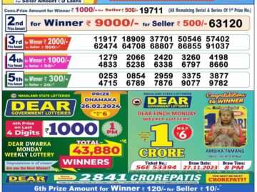 Lottery Result Today February 26, 2024