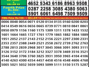 Lottery Result Today September 21, 2024