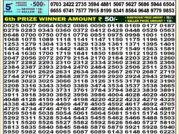 Lottery Result Today September 17, 2024