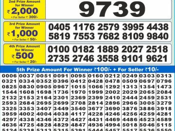 Lottery Result Today December 12, 2024