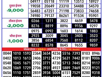 Lottery Result Today December 11, 2024