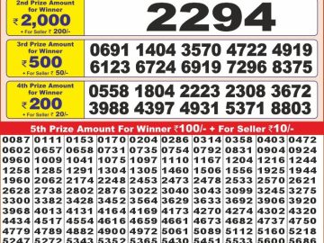 Lottery Result Today January 8, 2025