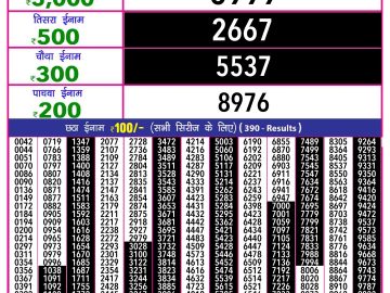 Lottery Result Today January 8, 2025
