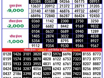 Lottery Result Today January 8, 2025
