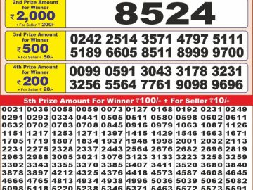 Lottery Result Today January 13, 2025