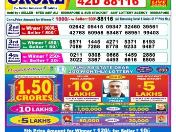 Lottery Result Today February 5, 2025