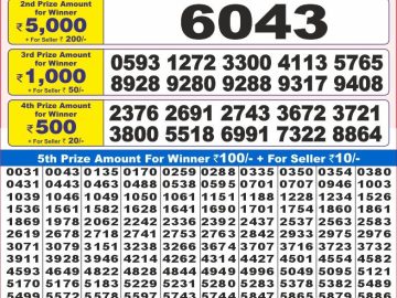 Lottery Result Today February 5, 2025