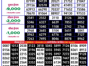 Lottery Result Today February 5, 2025