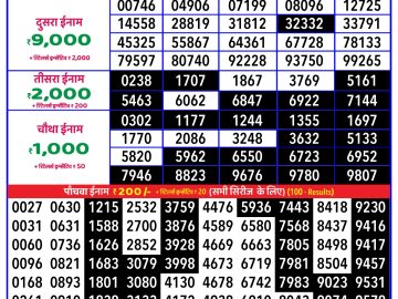 Lottery Result Today February 4, 2025