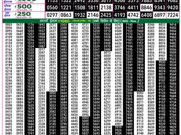 Lottery Result Today February 5, 2025