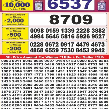 Lottery Result Today May 31, 2025
