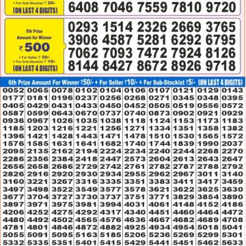 Lottery Result Today June 3, 2025