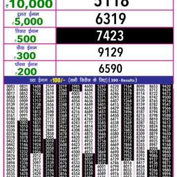 Lottery Result Today June 4, 2025