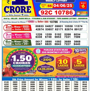 Lottery Result Today June 4, 2025