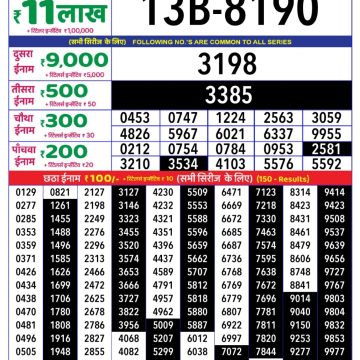 Lottery Result Today June 5, 2025