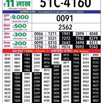 Lottery Result Today June 5, 2025