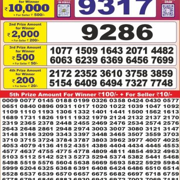 Lottery Result Today June 7, 2025