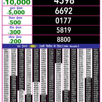 Lottery Result Today June 8, 2025