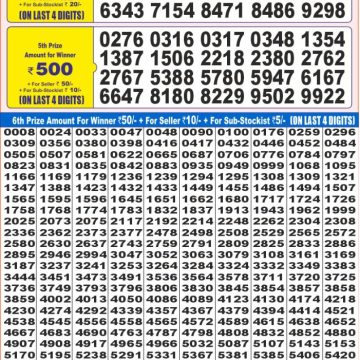 Lottery Result Today June 9, 2025