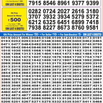 Lottery Result Today June 10, 2025
