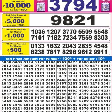 Lottery Result Today June 11, 2025