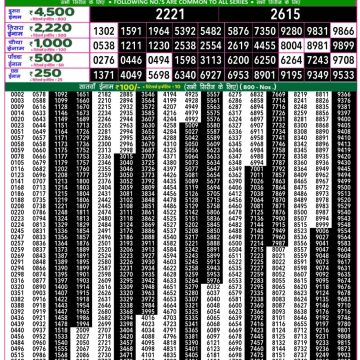 Lottery Result Today June 11, 2025