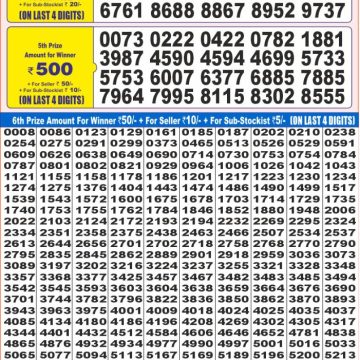 Lottery Result Today June 13, 2025