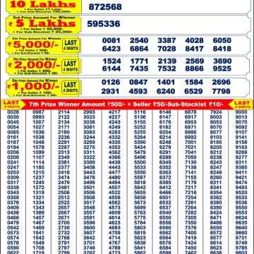 Lottery Result Today June 14, 2025