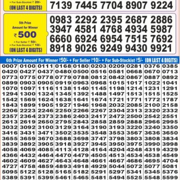 Lottery Result Today June 15, 2025