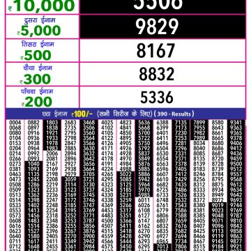 Lottery Result Today June 17, 2025