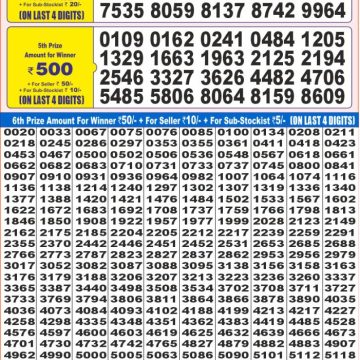 Lottery Result Today June 17, 2025