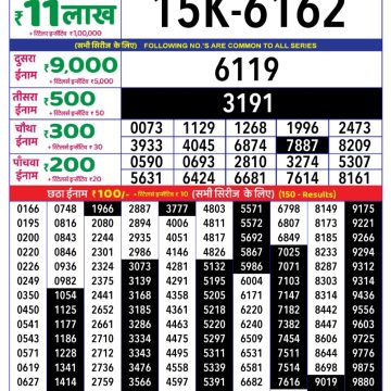Lottery Result Today June 21, 2025