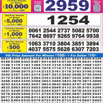 Lottery Result Today June 22, 2025