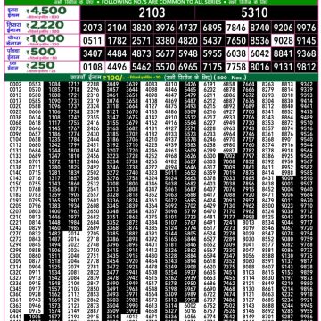Lottery Result Today June 24, 2025