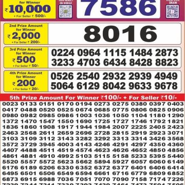 Lottery Result Today June 25, 2025