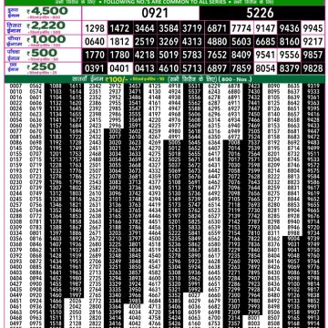 Lottery Result Today June 25, 2025