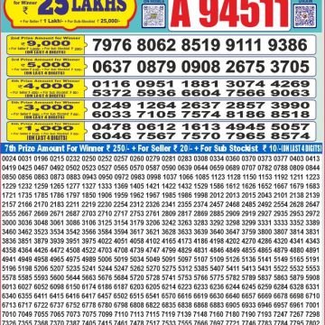 Lottery Result Today June 26, 2025