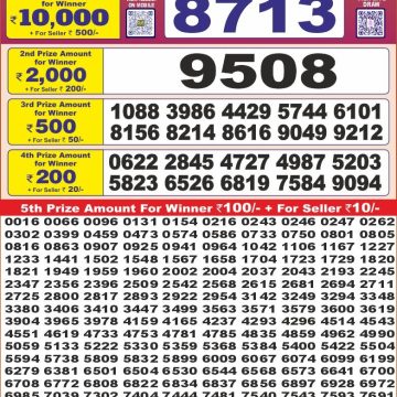 Lottery Result Today June 28, 2025