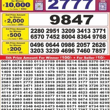 Lottery Result Today June 29, 2025