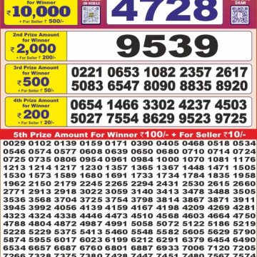 Lottery Result Today June 4, 2025