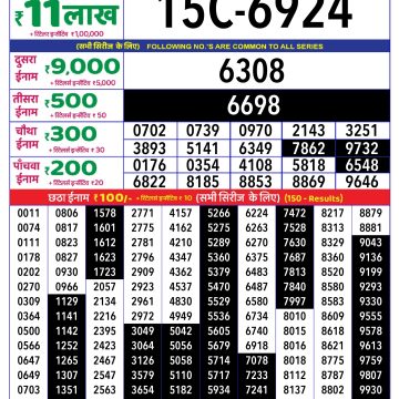 Lottery Result Today June 13, 2025