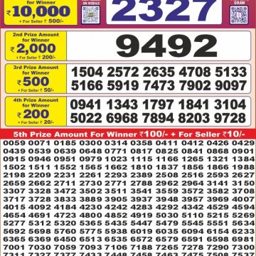 Lottery Result Today July 4, 2025