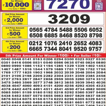 Lottery Result Today July 6, 2025