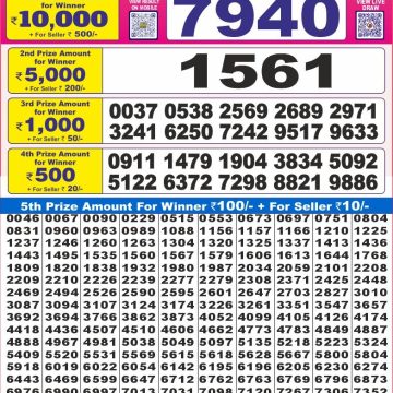 Lottery Result Today July 6, 2025