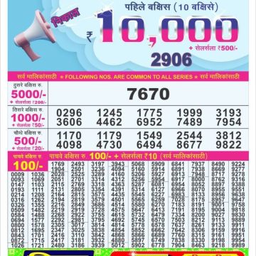 Lottery Result Today July 7, 2025