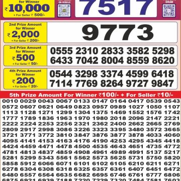 Lottery Result Today July 8, 2025