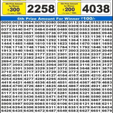 Lottery Result Today July 9, 2025
