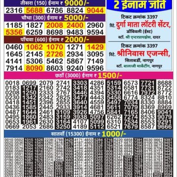 Lottery Result Today July 9, 2025