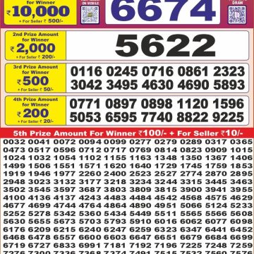 Lottery Result Today July 11, 2025