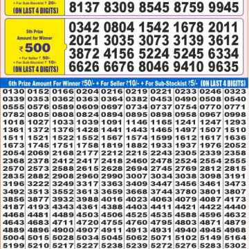 Lottery Result Today July 11, 2025